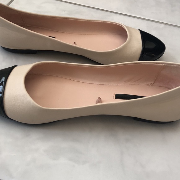 Zara Cream and Black Flats - Picture 6 of 8
